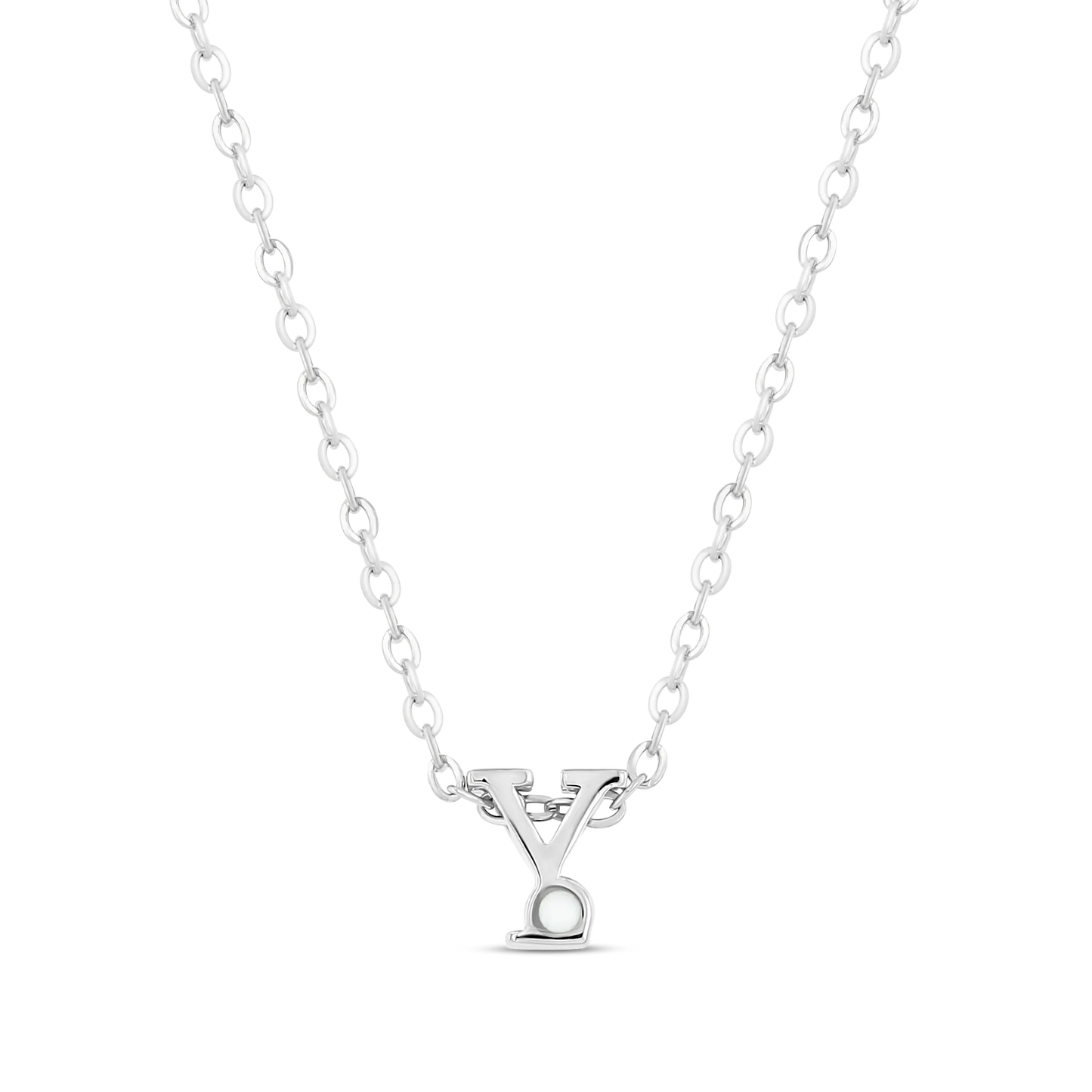 Anna | Moedermelk Initial Ketting Zilver