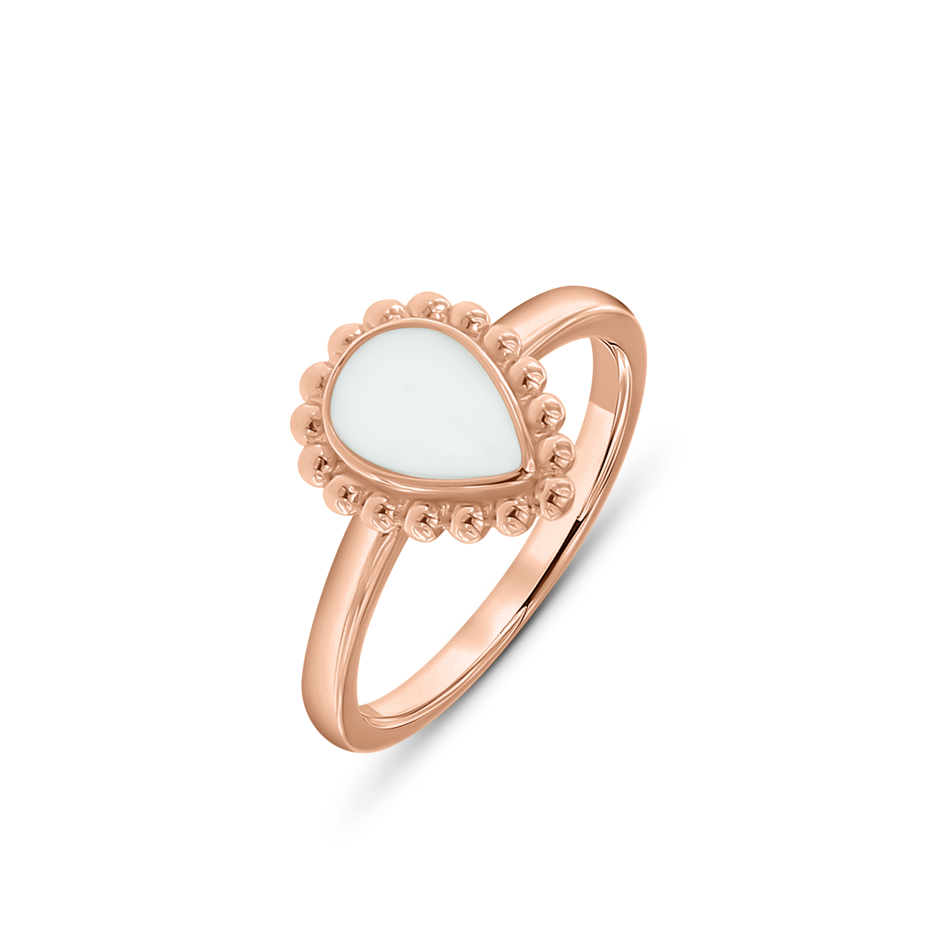 Hailey | Moedermelk Ring massief