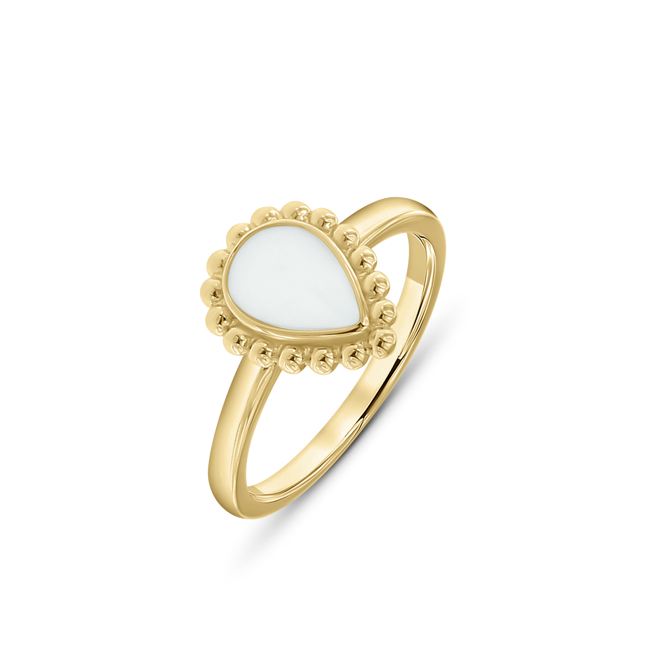 Hailey | Moedermelk Ring massief
