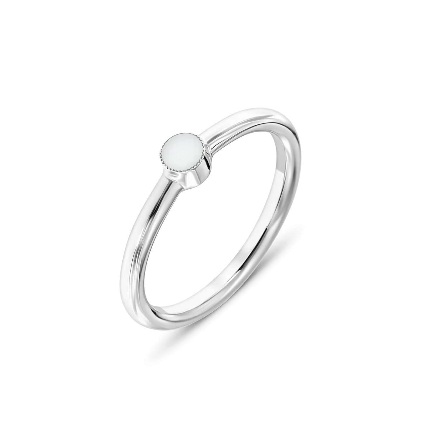 Amy | Moedermelk Ring massief