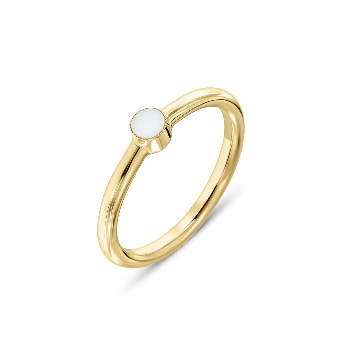 Amy | Moedermelk Ring massief