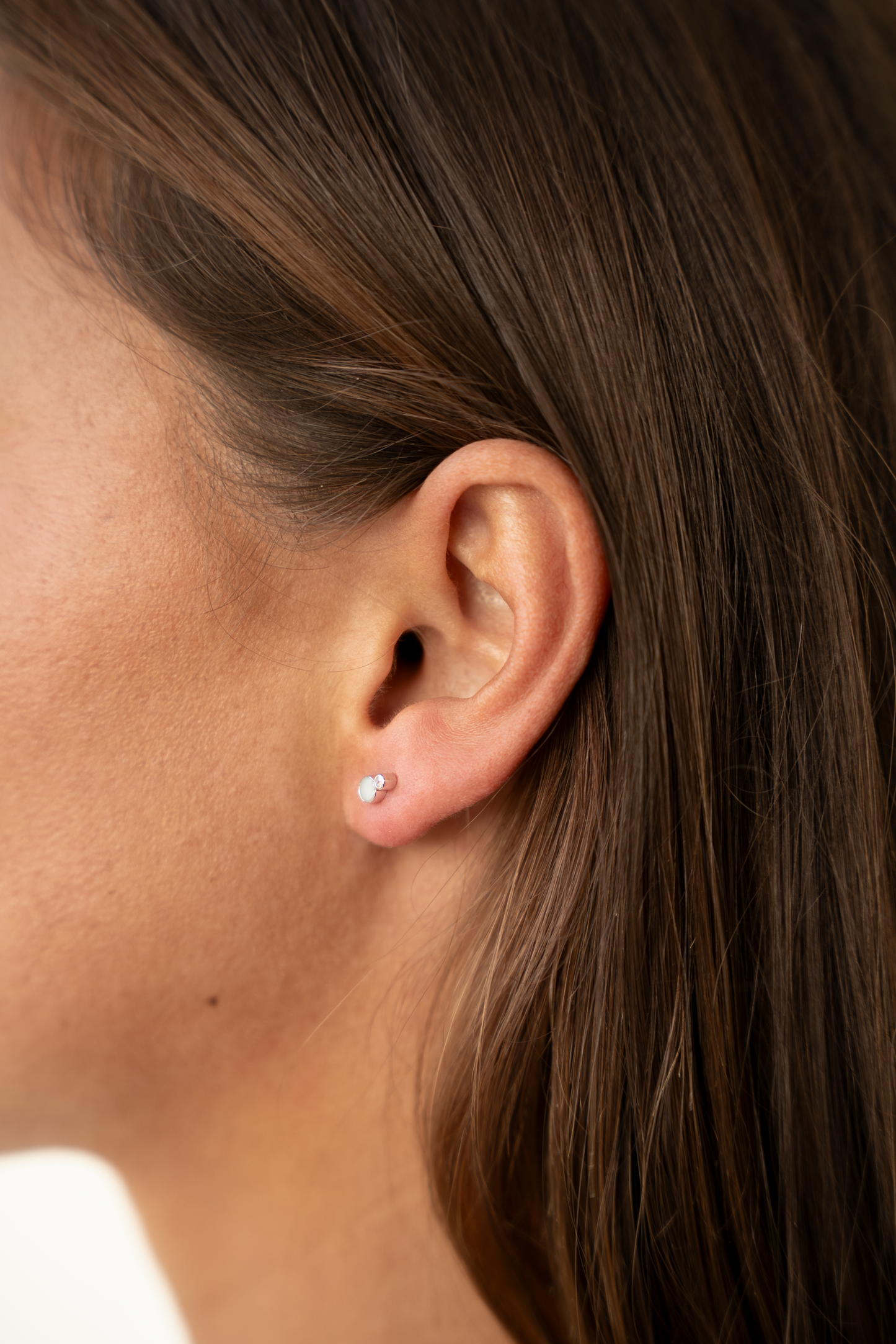 Mila | Breast Milk Stud Earrings Silver