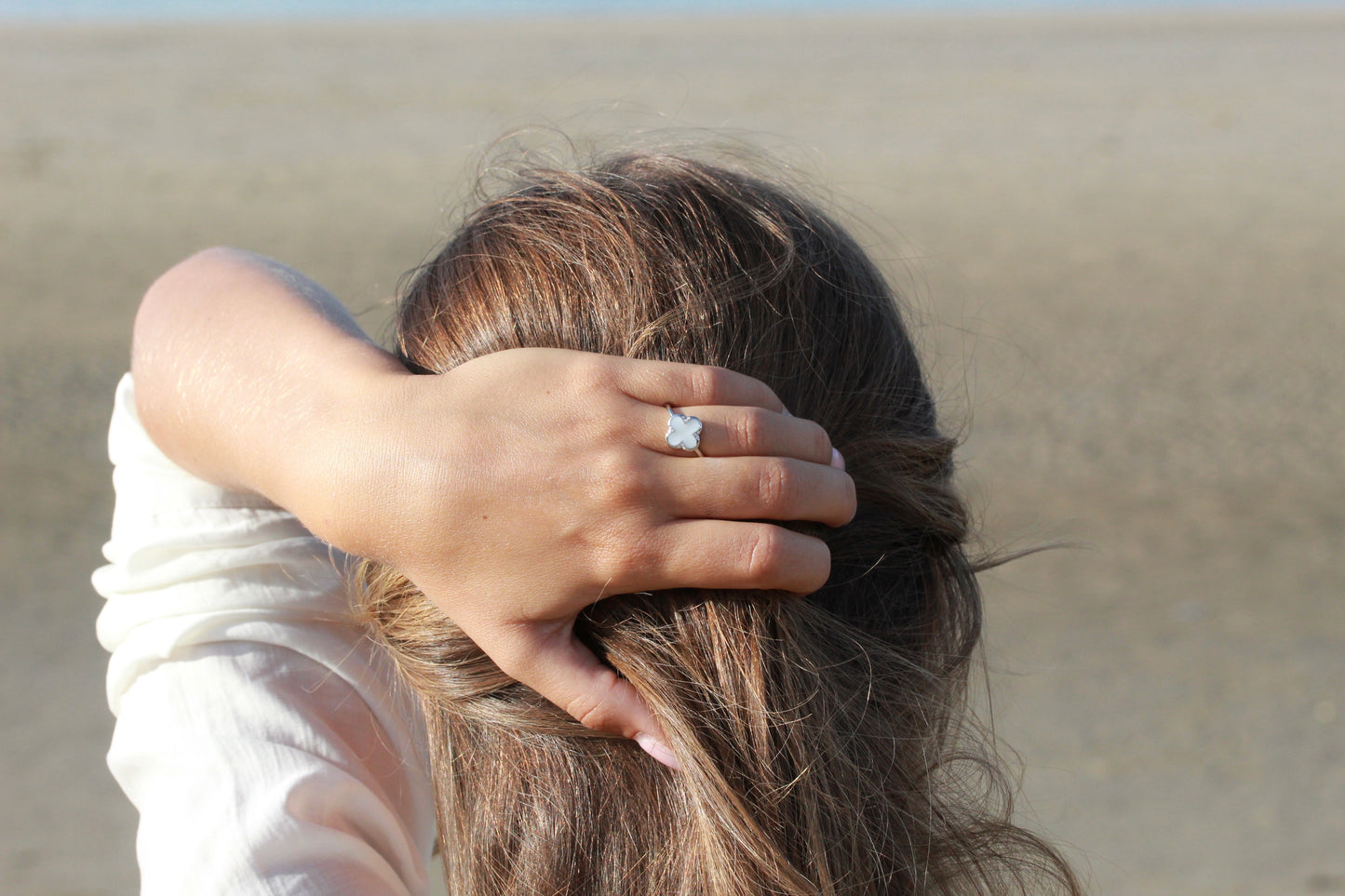Lucky | Moedermelk Ring Zilver
