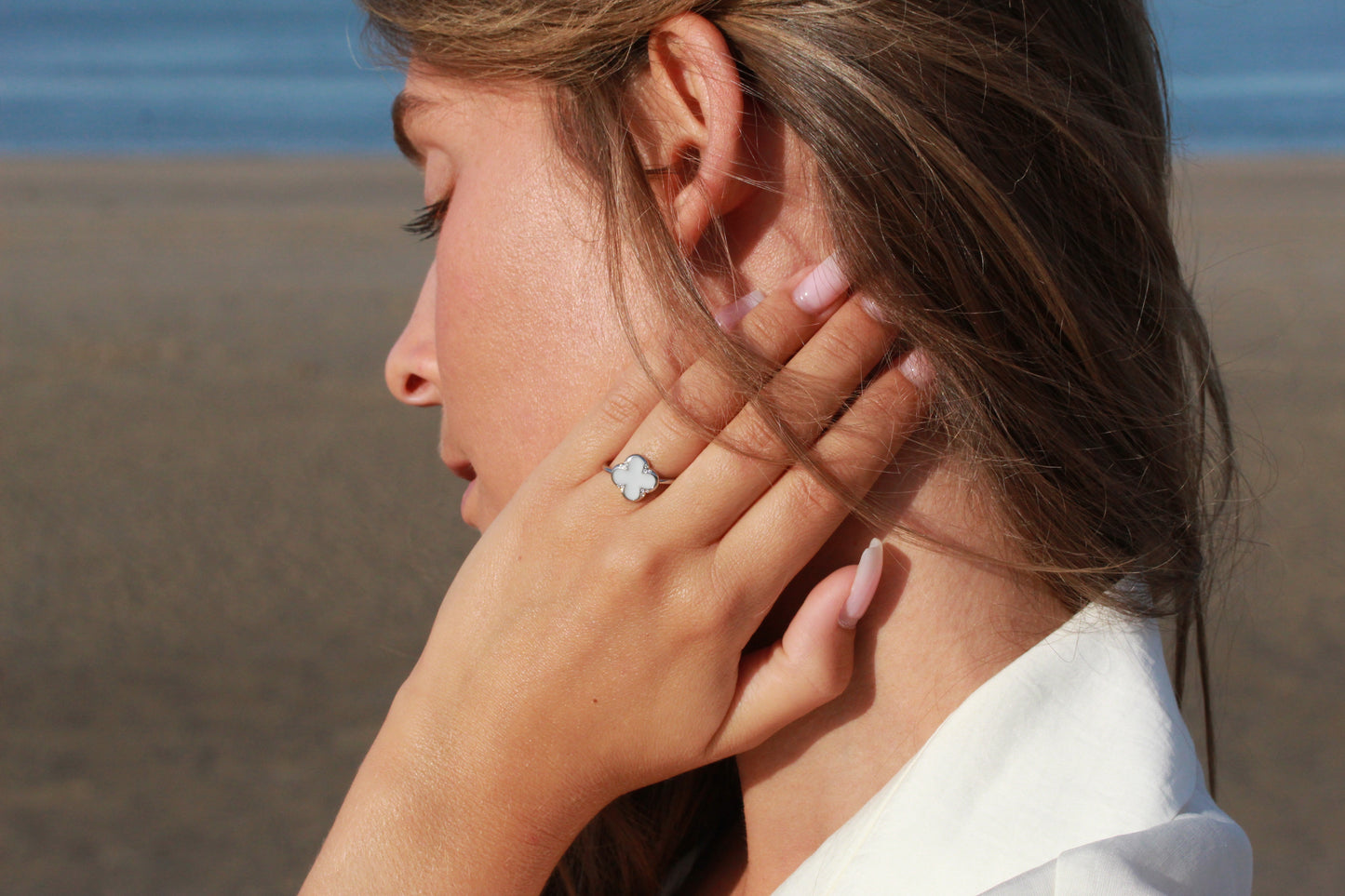 Lucky | Moedermelk Ring Zilver