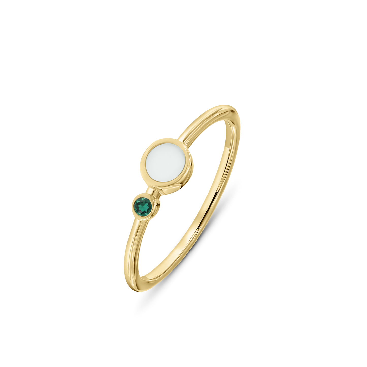Giulia | Moedermelk Ring massief