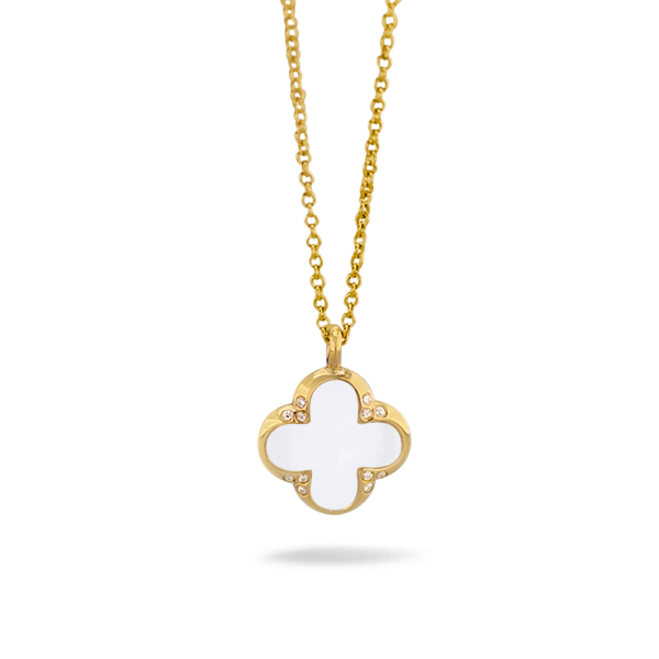 Diamanten Lucky | Moedermelk Ketting Goud 14 Karaat