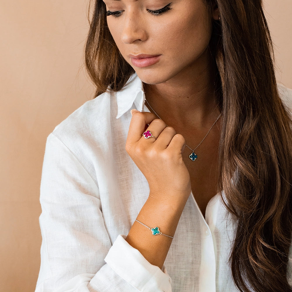 Lucky | Moedermelk Ketting Zilver