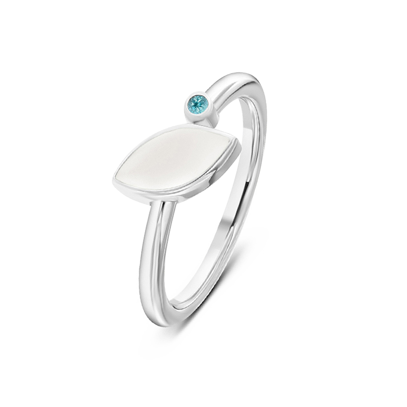 Lina | Moedermelk Ring Zilver