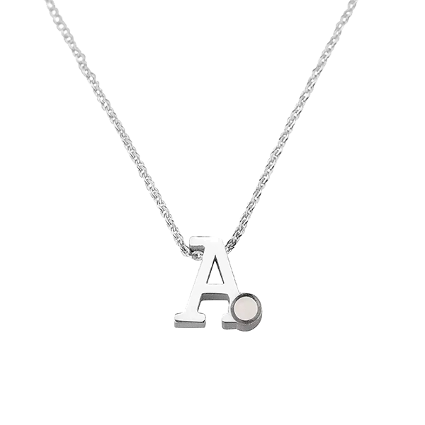 Anna | Moedermelk Initial Zilver