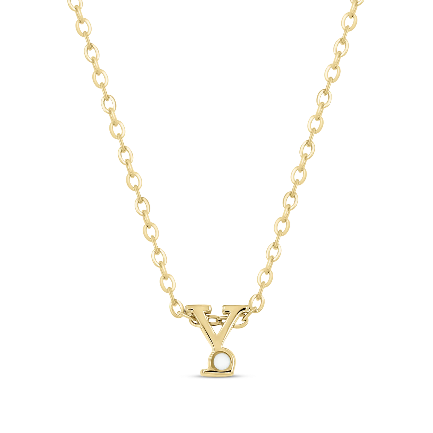 Anna | Moedermelk Initial Ketting massief
