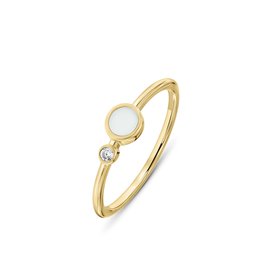 Giulia | Moedermelk Ring massief
