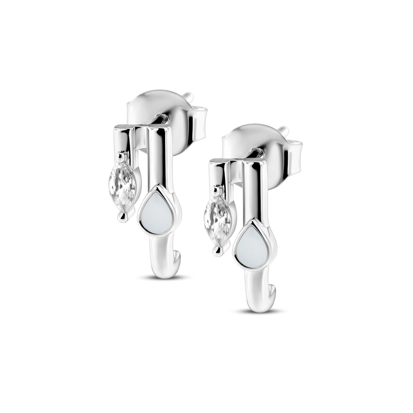 Daphne | Breast Milk Stud Earrings Silver