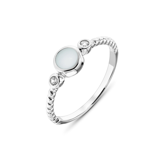 Lot | Moedermelk Ring Zilver