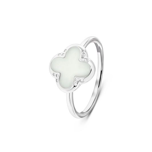 Lucky | Moedermelk Ring Zilver