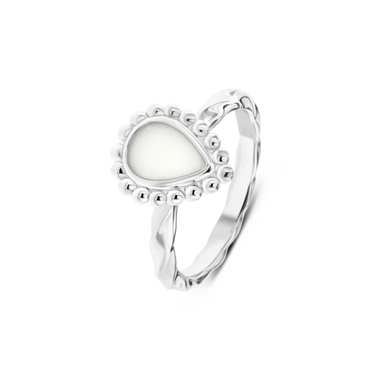 Jasmijn | Moedermelk Ring Zilver