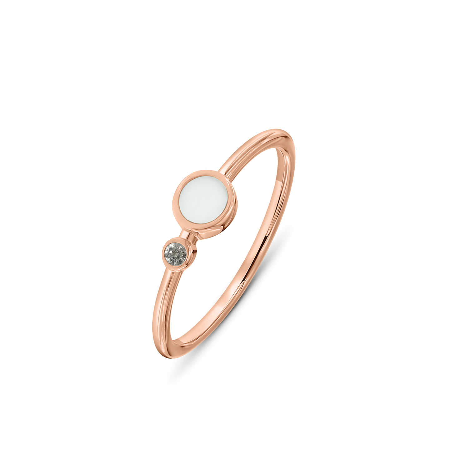 Giulia | Moedermelk Ring massief