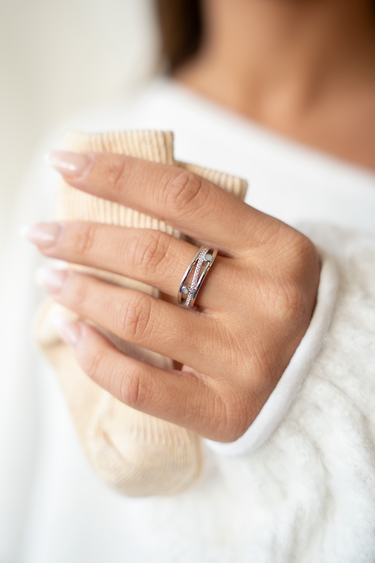 Charlotte | Moedermelk Ring Zilver