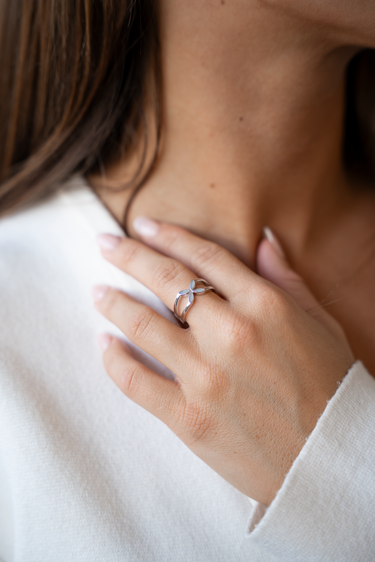 Fleur | Moedermelk Ring massief