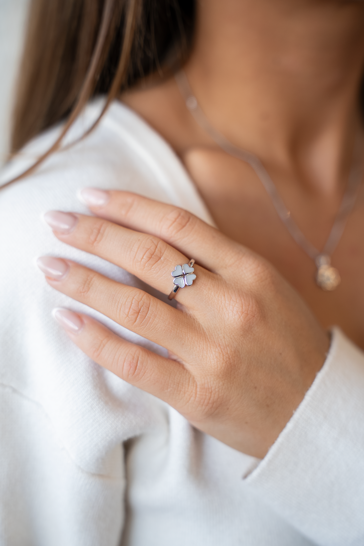 Lucy | Breast Milk Ring Silver