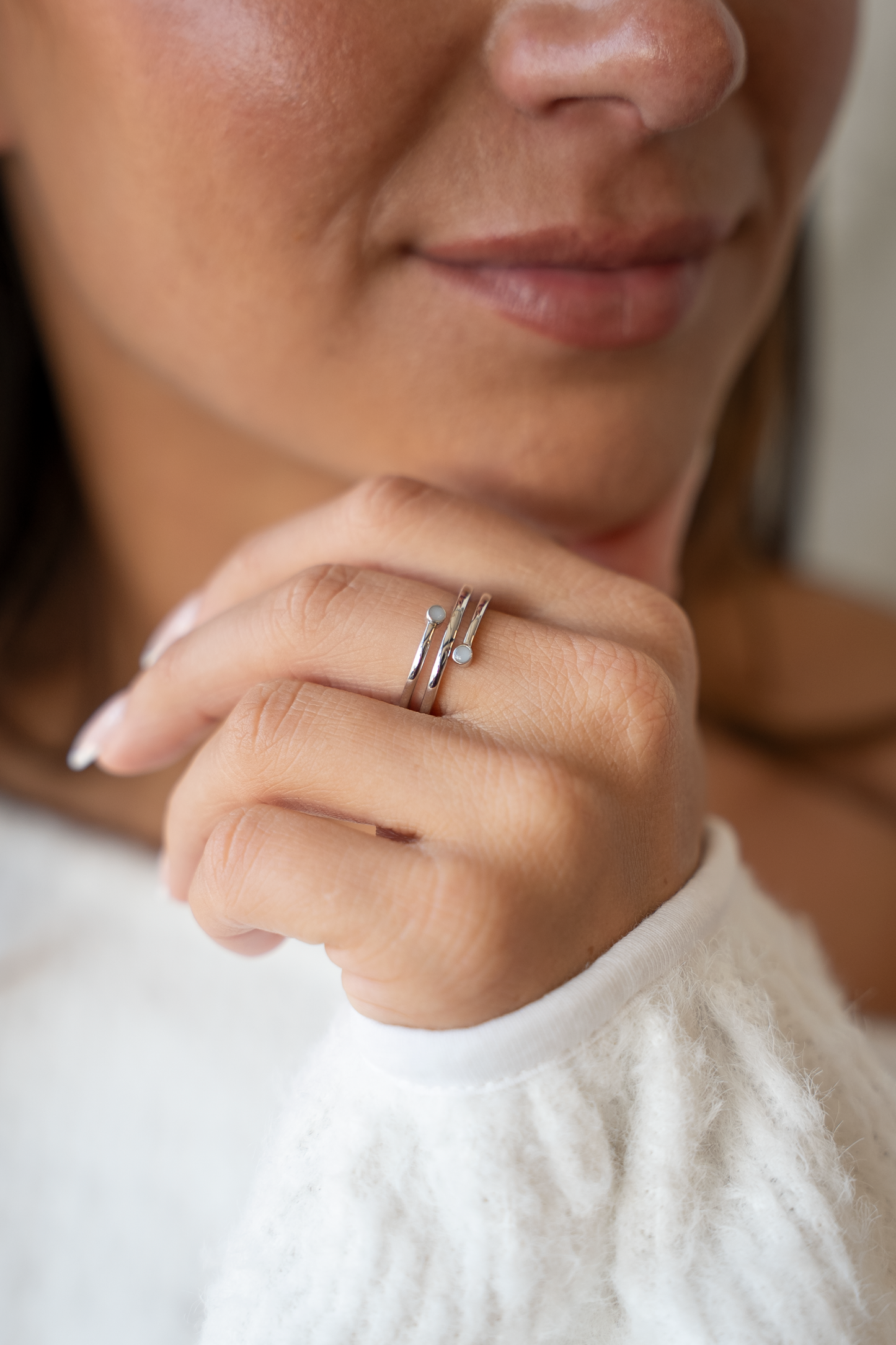 Aurore | Breast Milk Ring Silver