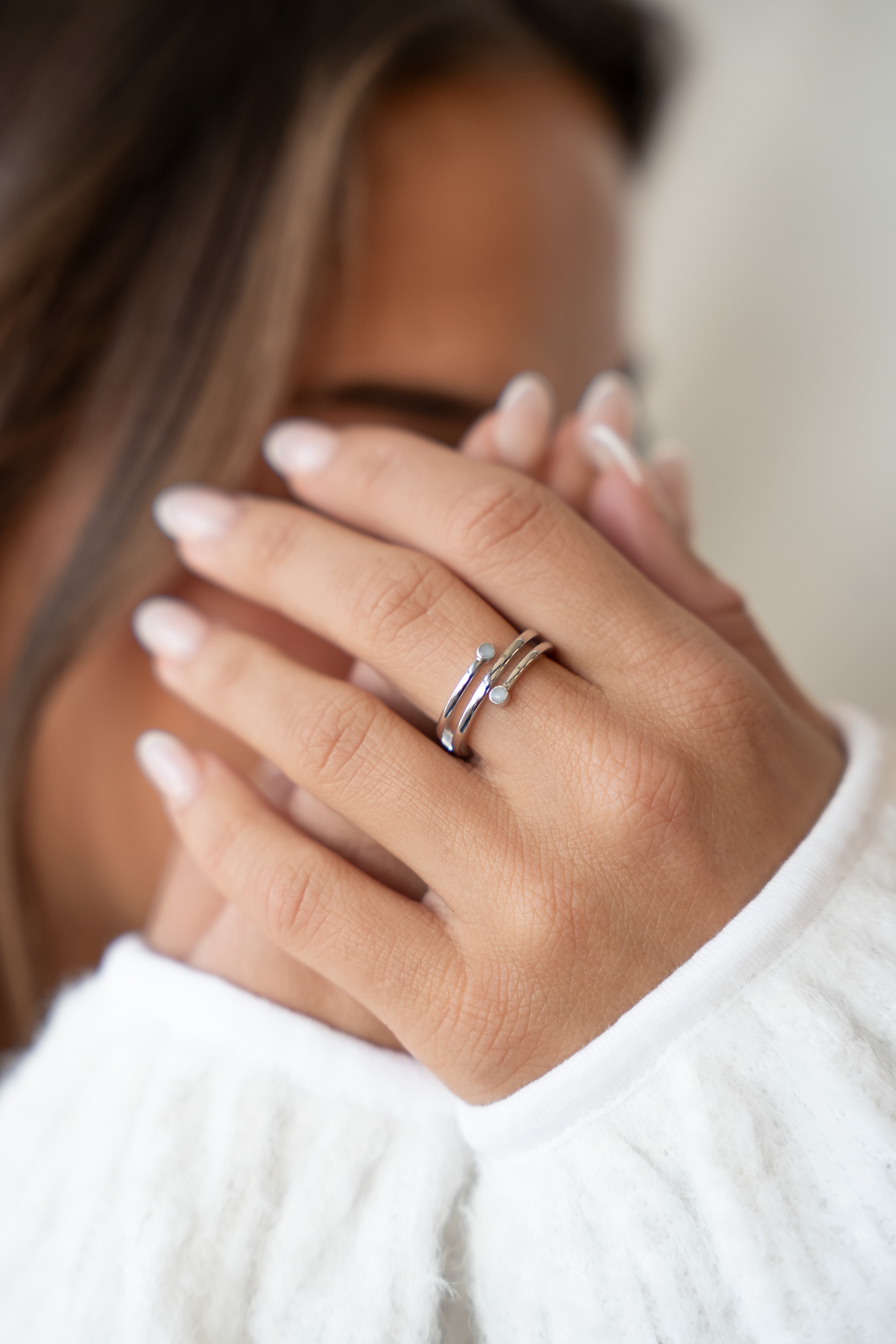 Aurore | Breast Milk Ring Silver