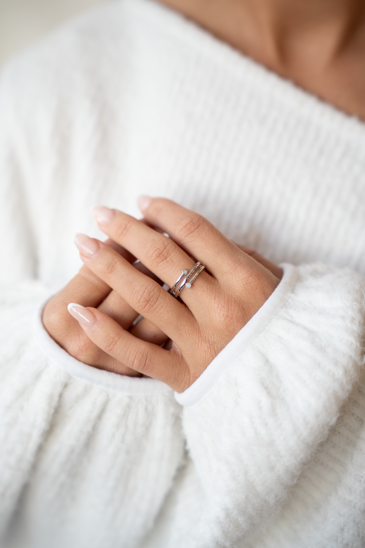 Aurore | Breast Milk Ring Silver