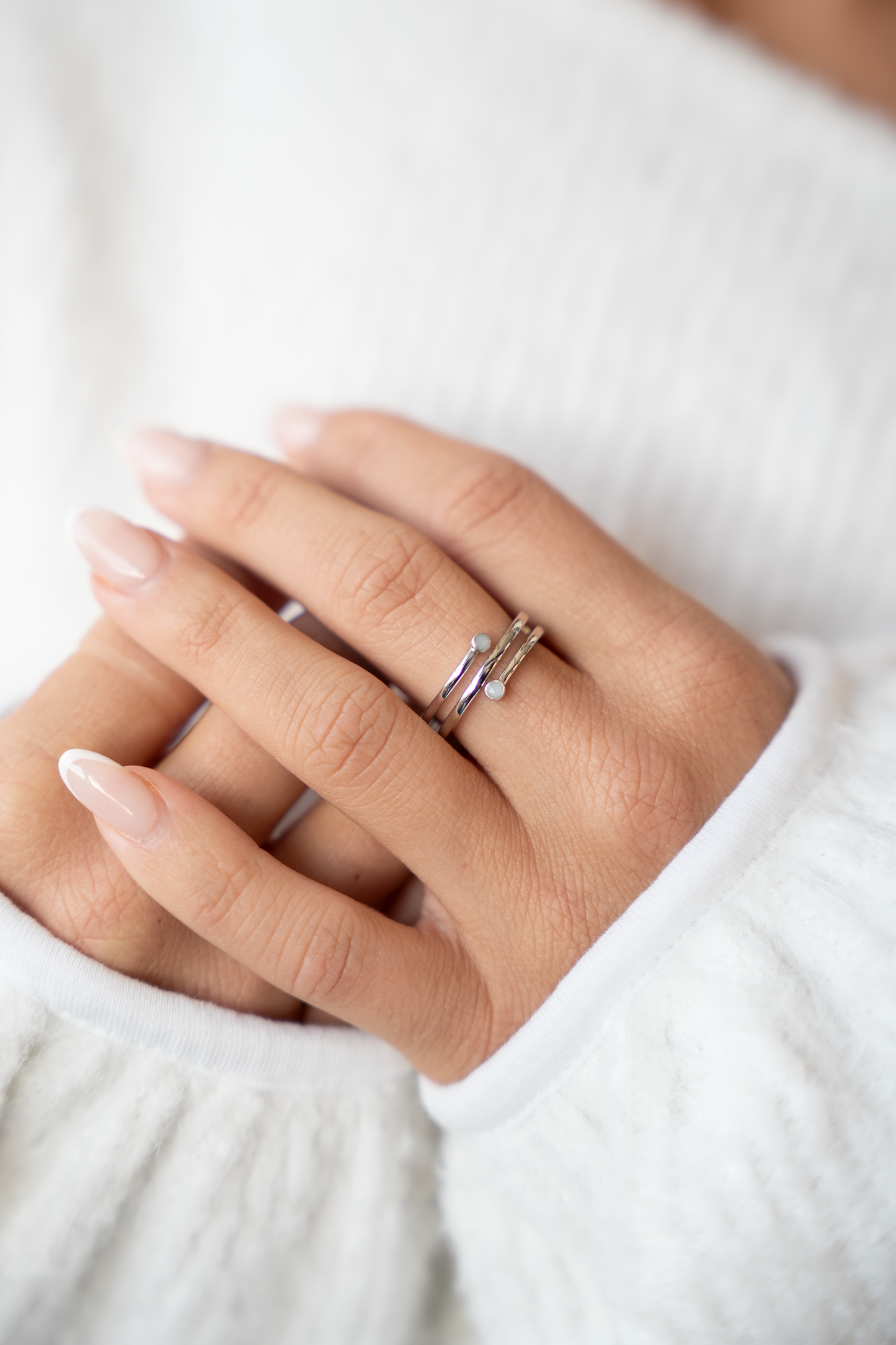 Aurore | Breast Milk Ring Silver