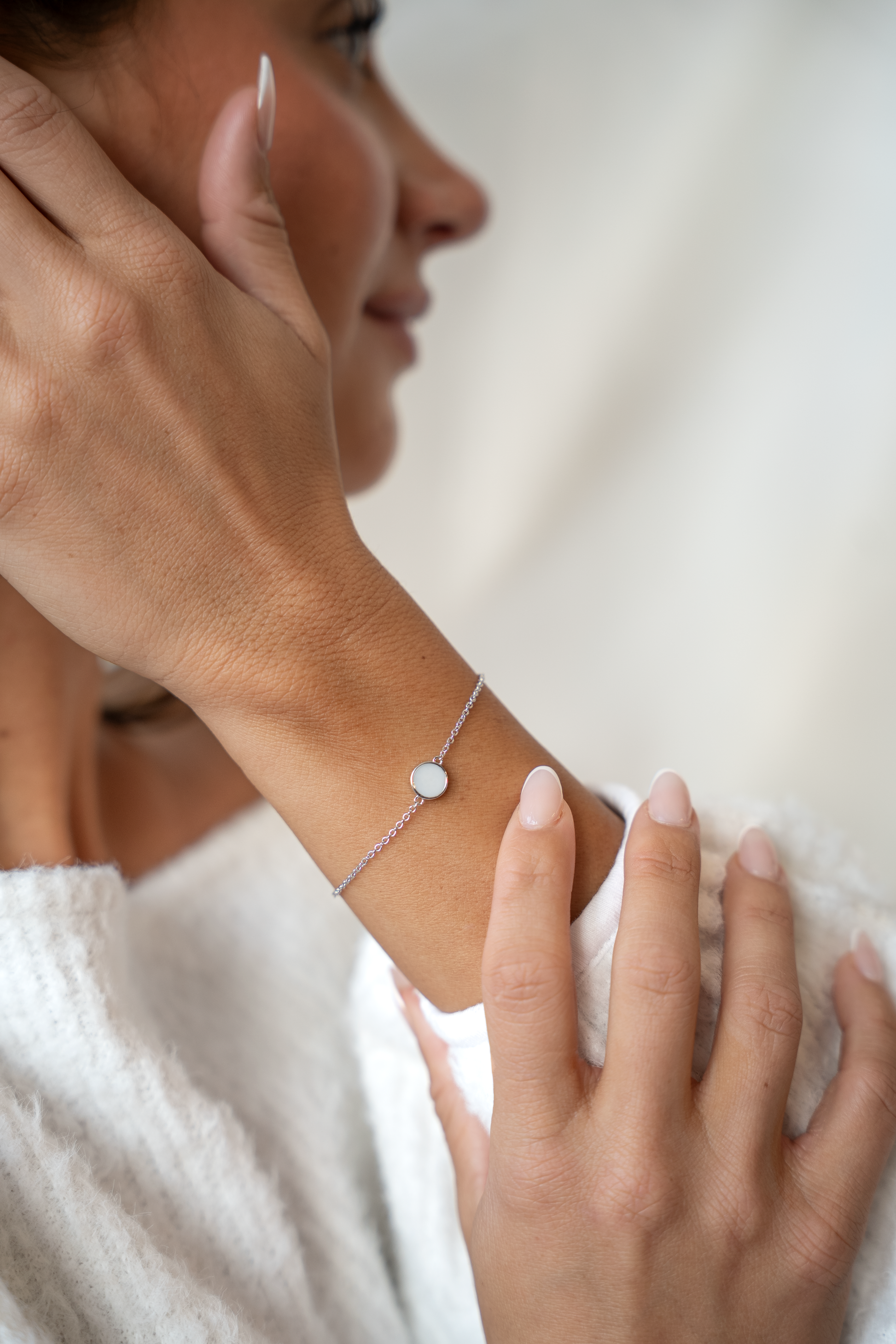 Detailfoto van de Lis moedermelk armband