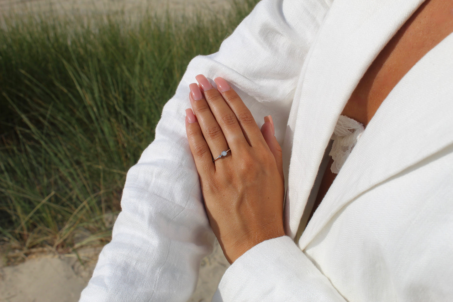 Giulia | Moedermelk Ring massief