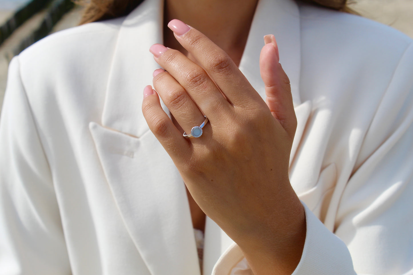 Zoë | Moedermelk Ring Zilver