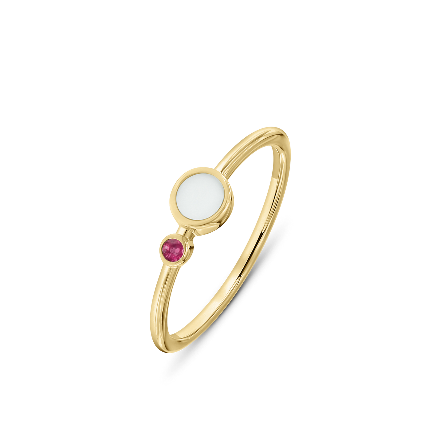 Giulia | Moedermelk Ring massief