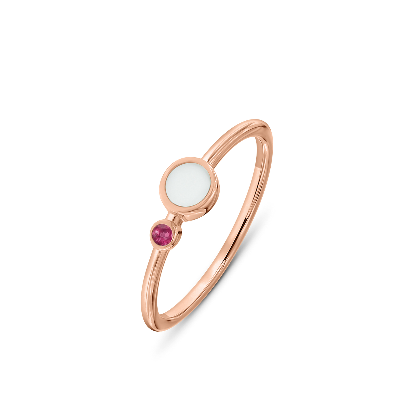Giulia | Moedermelk Ring massief
