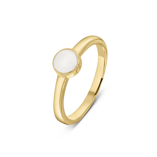 Lis | Moedermelk Ring massief