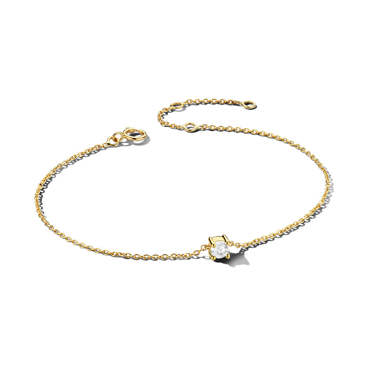 Lola | Geboortesteen Armband Goud