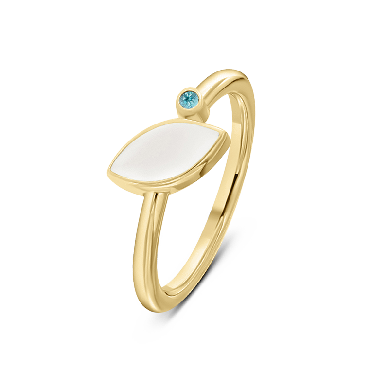 Lina | Moedermelk Ring massief