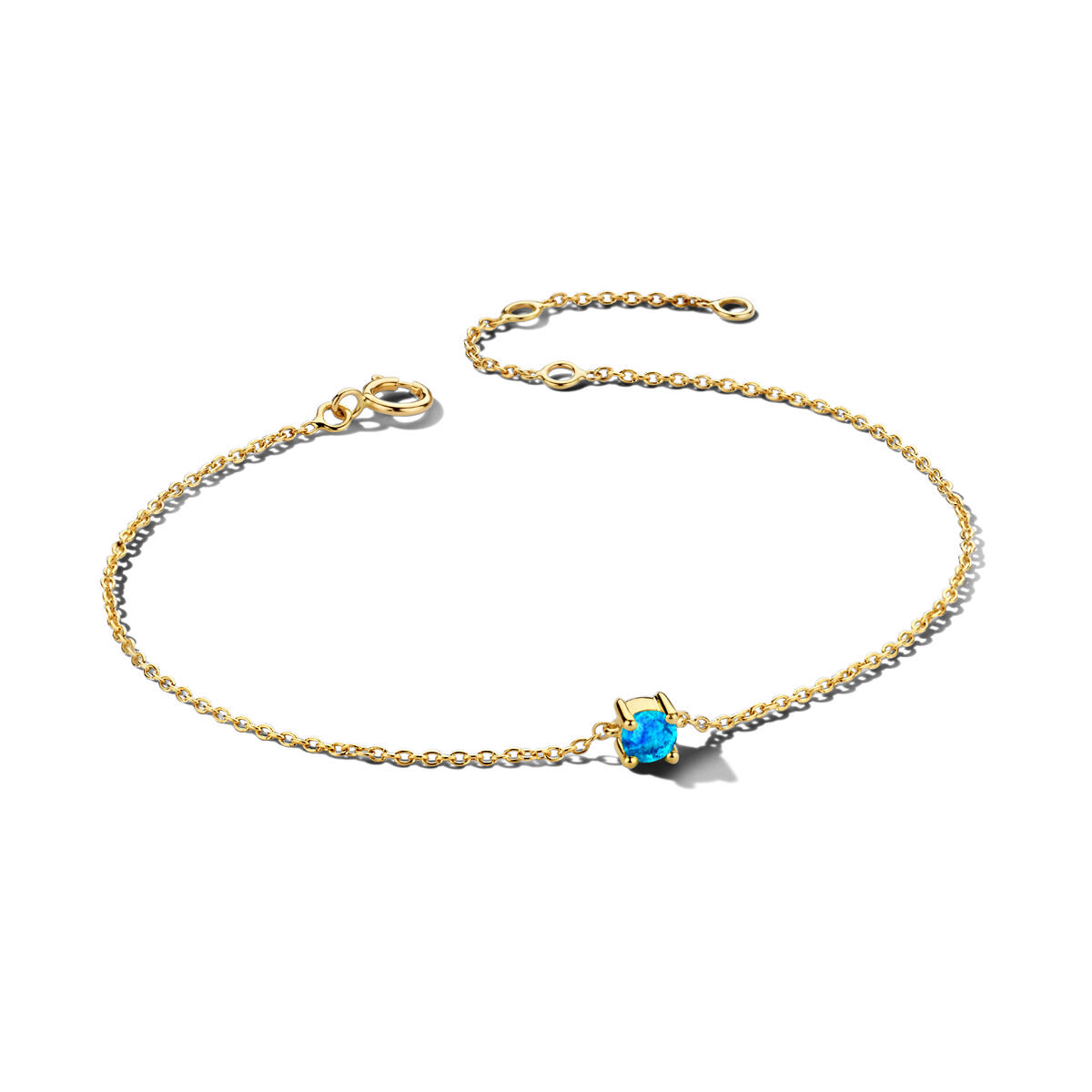 Lola | Geboortesteen Armband Goud