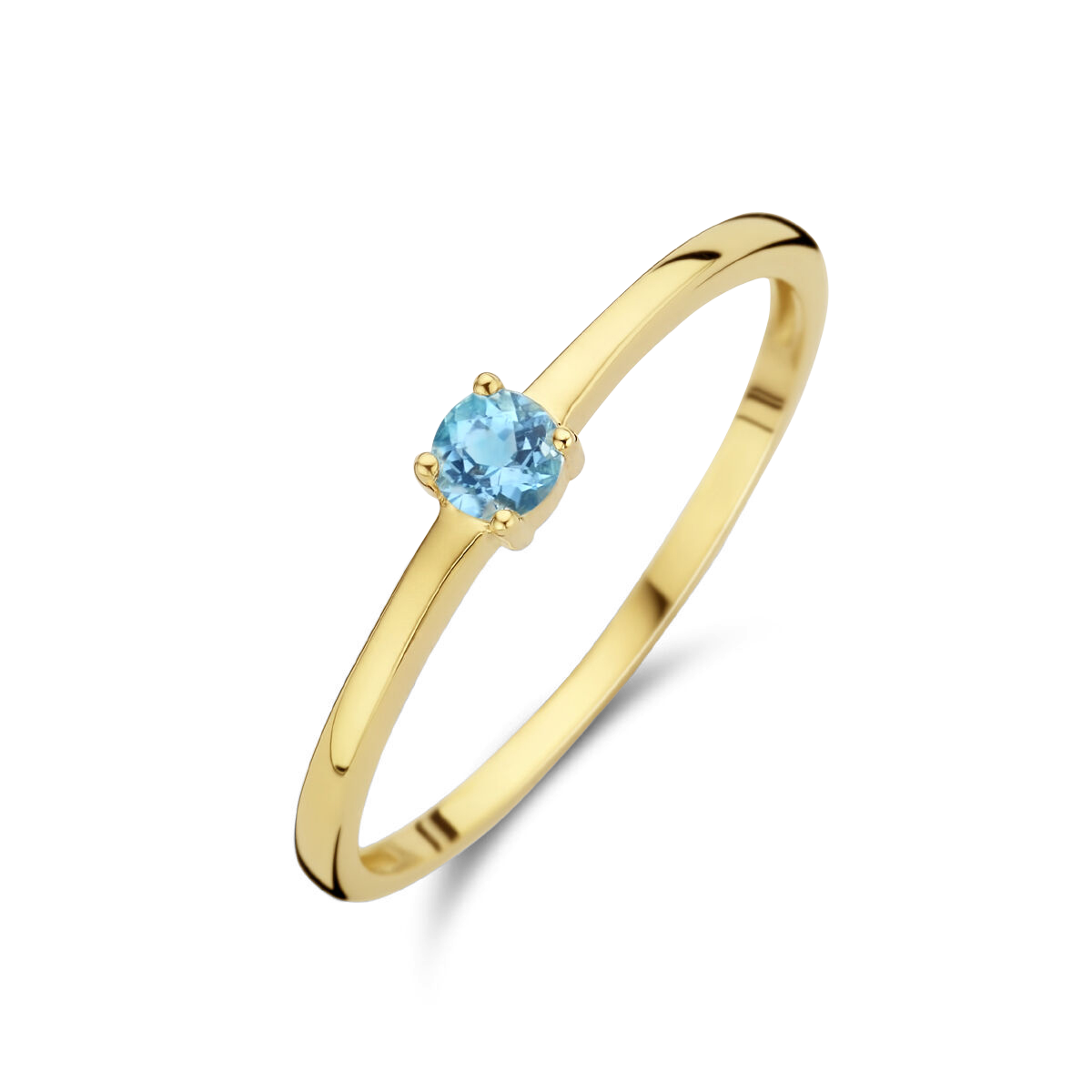 Puck | Geboortesteen Ring Goud