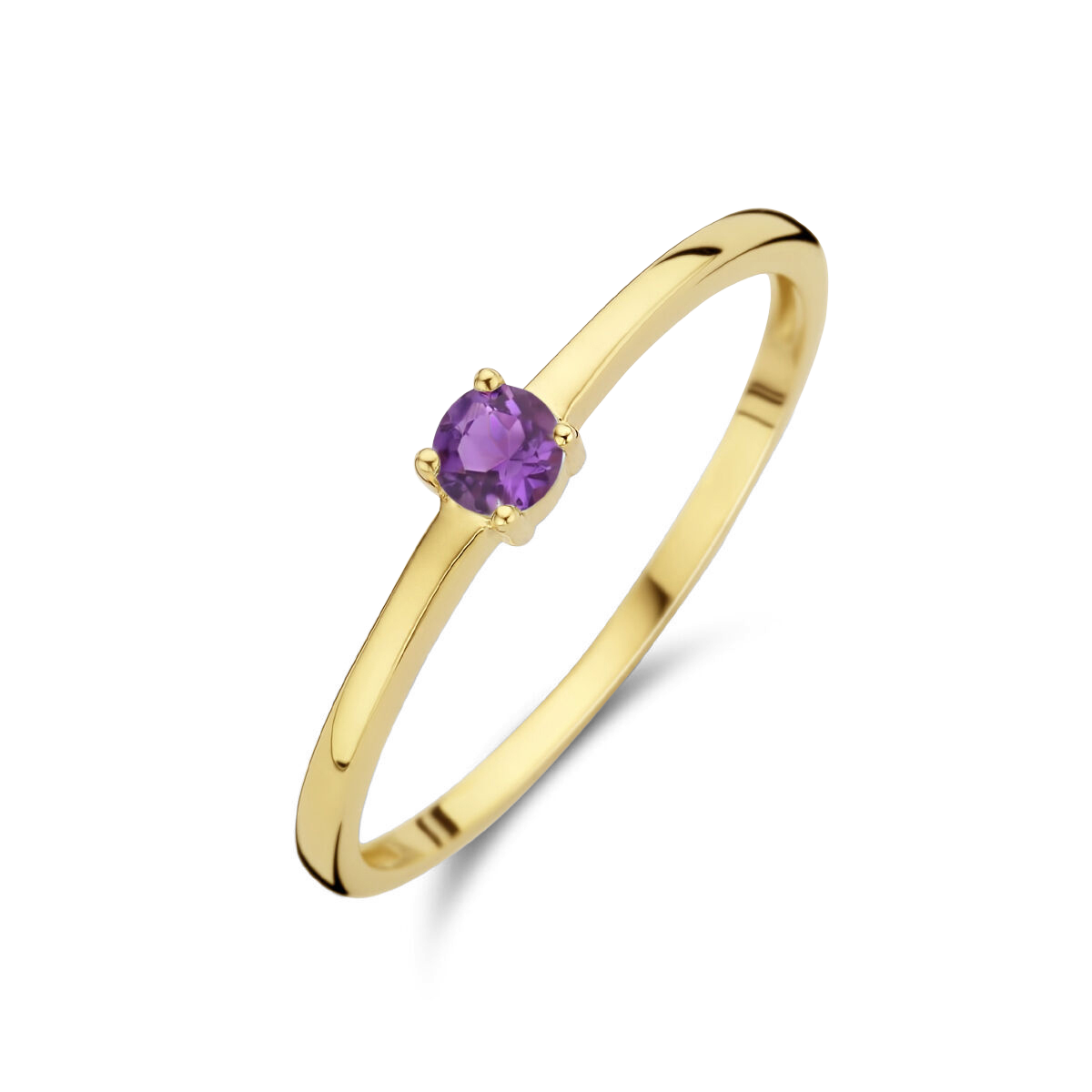 Puck | Geboortesteen Ring Goud