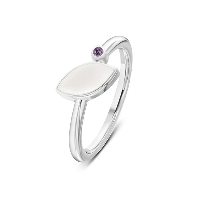Lina | Moedermelk Ring massief