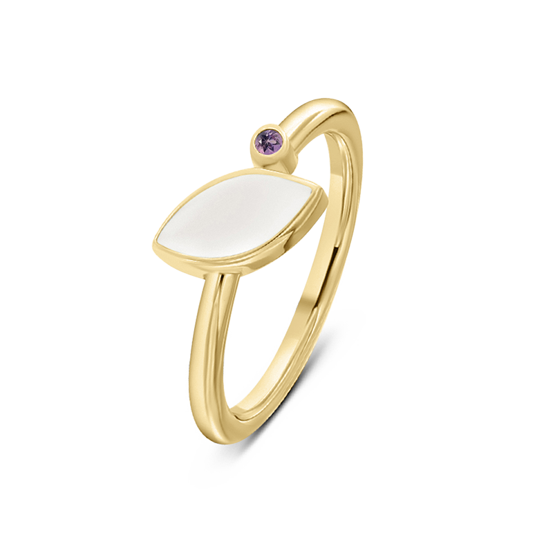 Lina | Moedermelk Ring massief