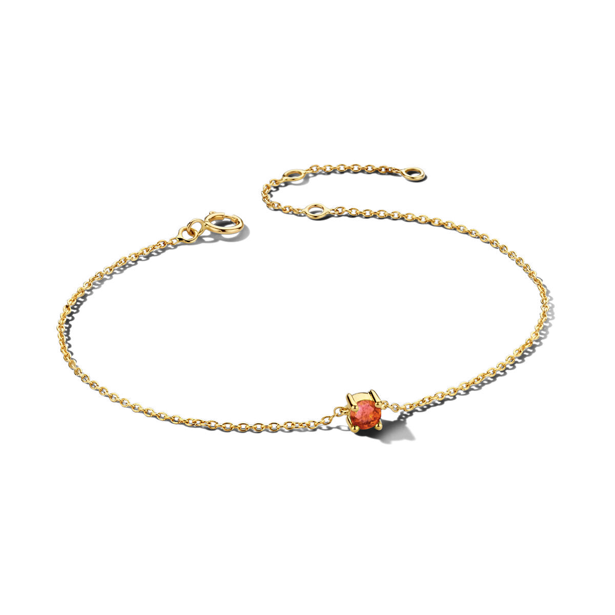 Lola | Geboortesteen Armband Goud