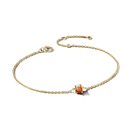 Lola | Geboortesteen Armband Goud