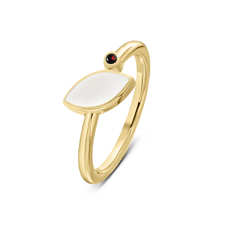Lina | Moedermelk Ring massief