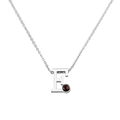 Eva | Geboortesteen Initial Zilver