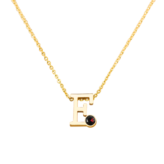 Eva | Geboortesteen Initial Goud