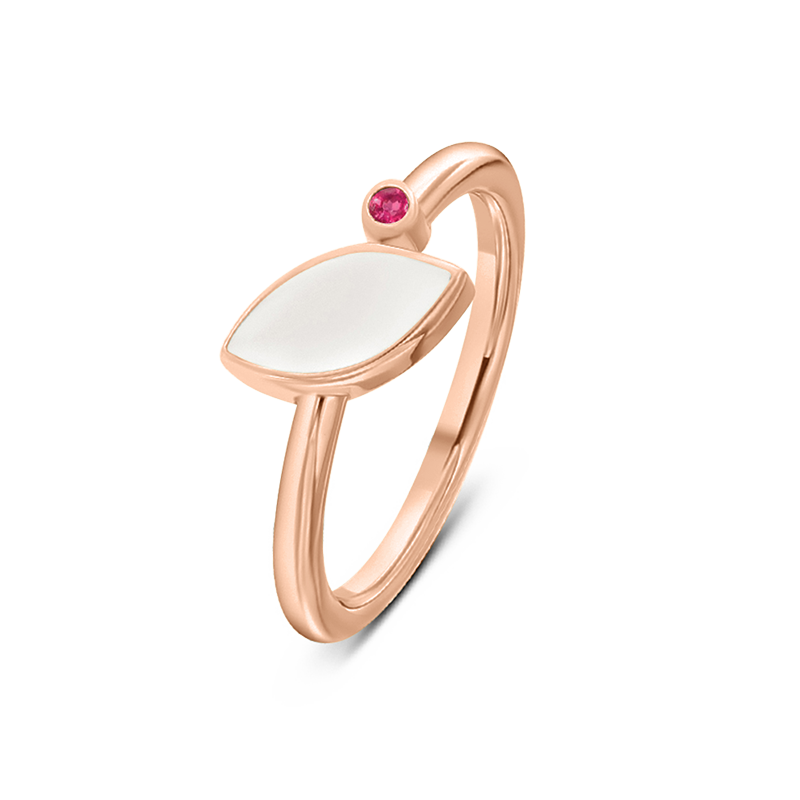 Lina | Moedermelk Ring massief