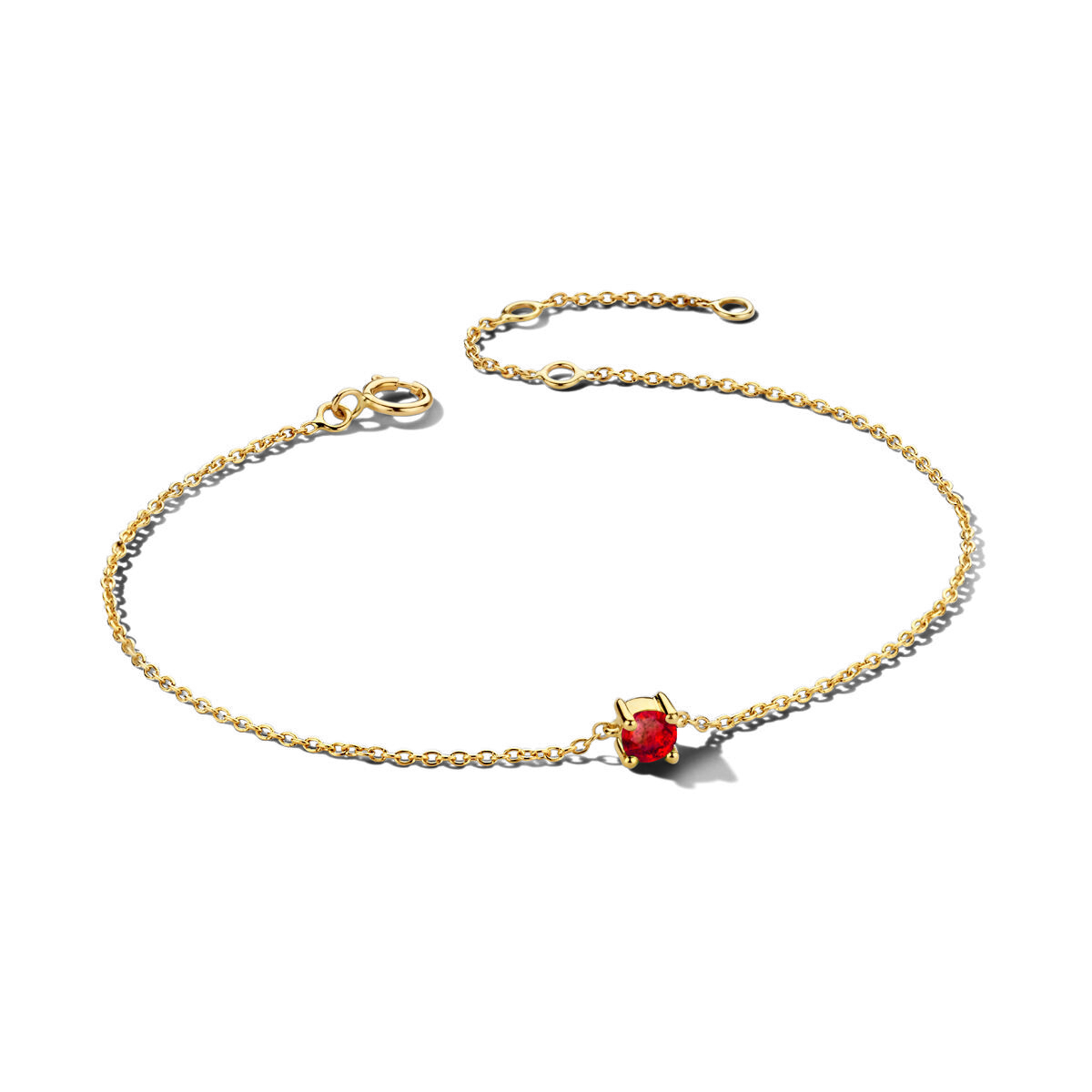 Lola | Geboortesteen Armband Goud
