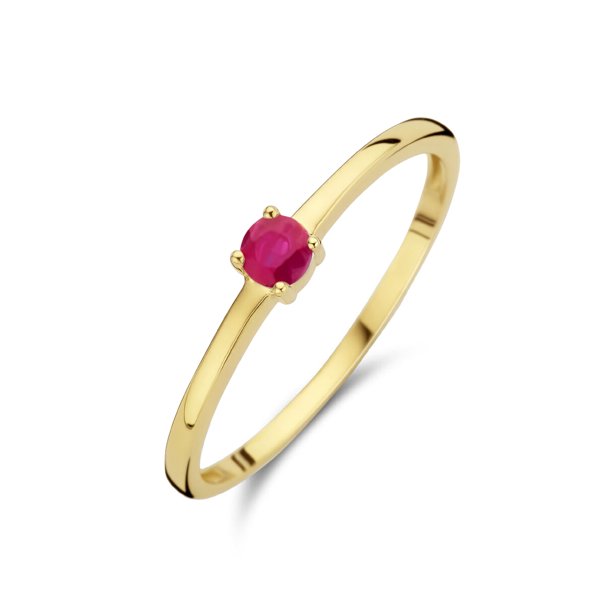 Puck | Geboortesteen Ring Goud