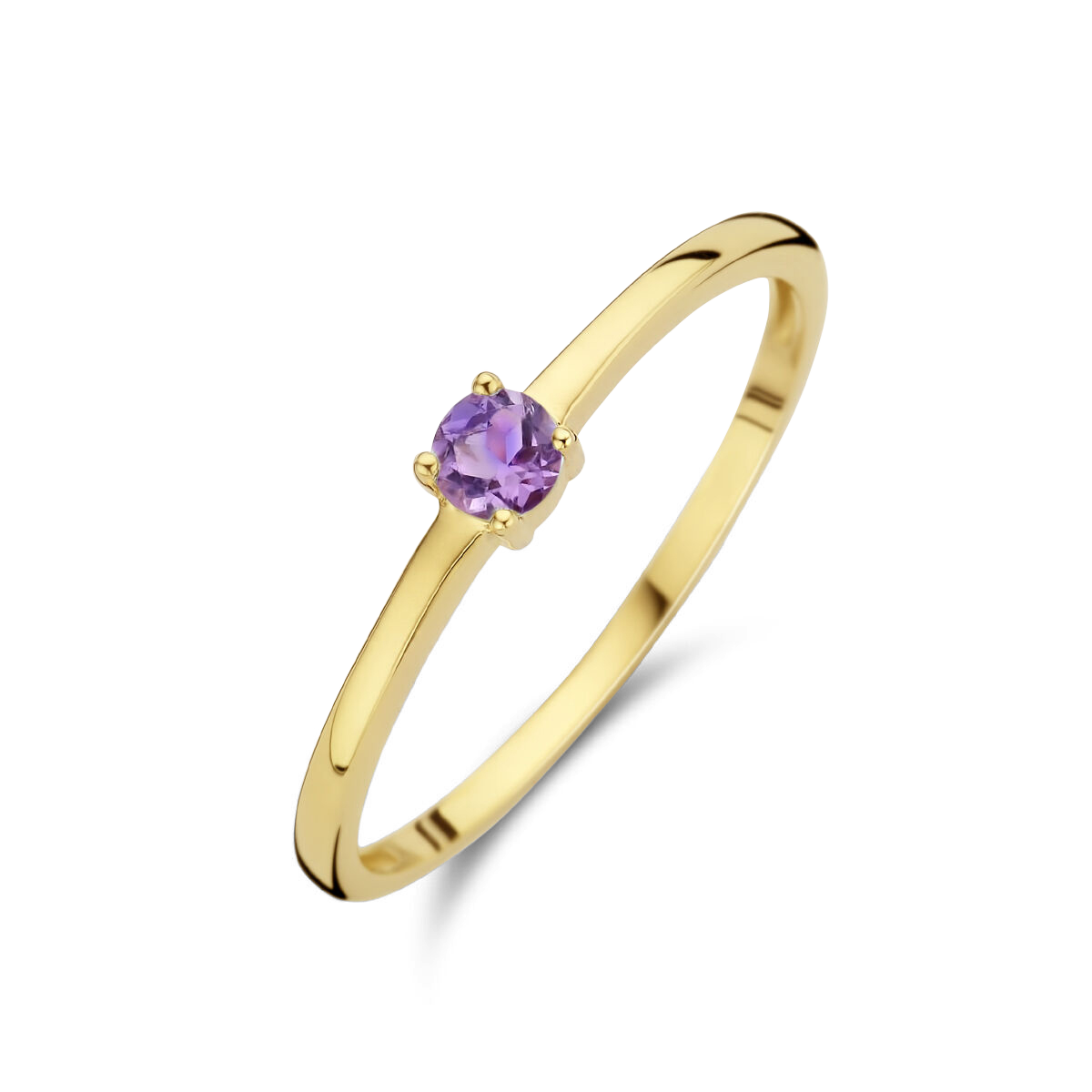 Puck | Geboortesteen Ring Goud