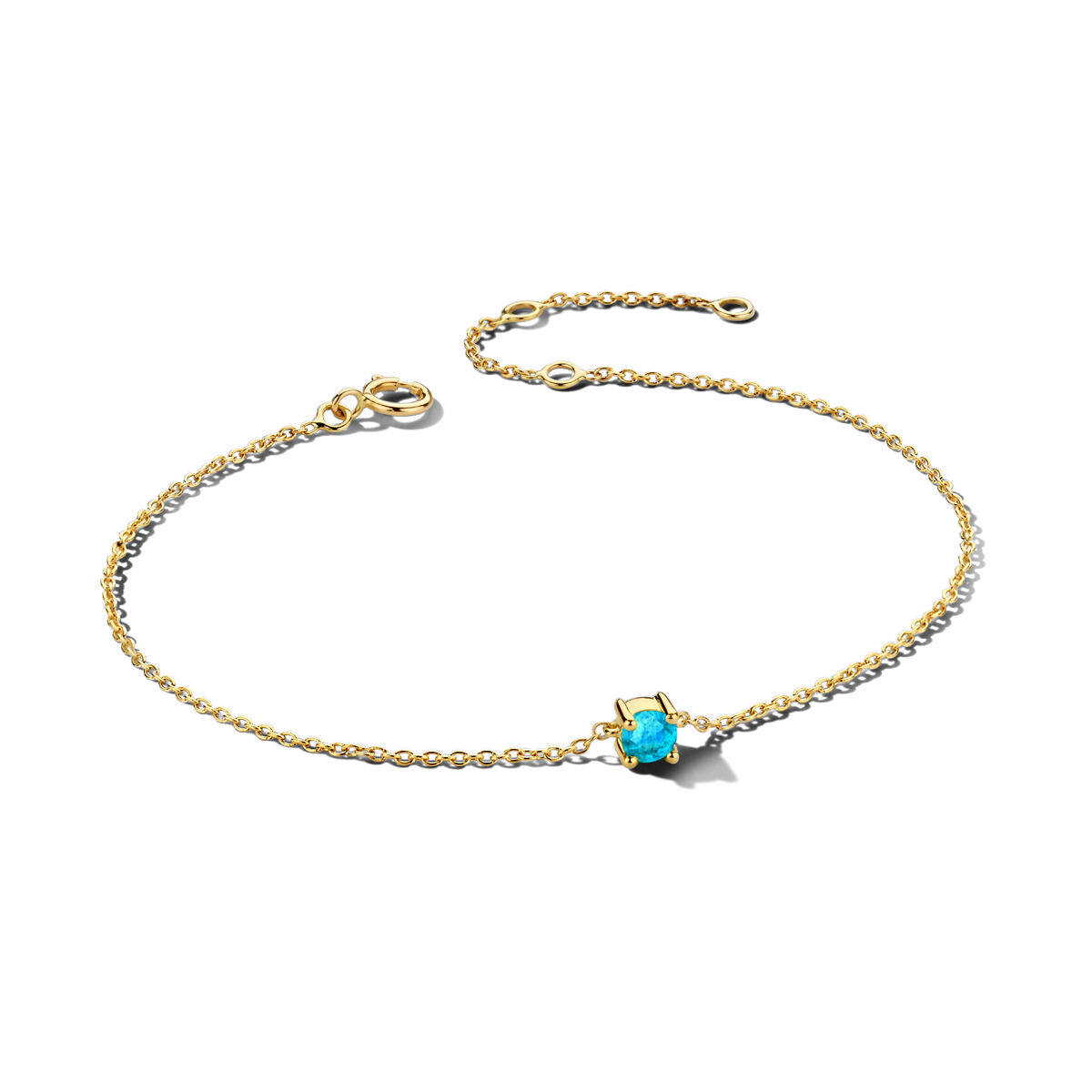 Lola | Geboortesteen Armband Goud